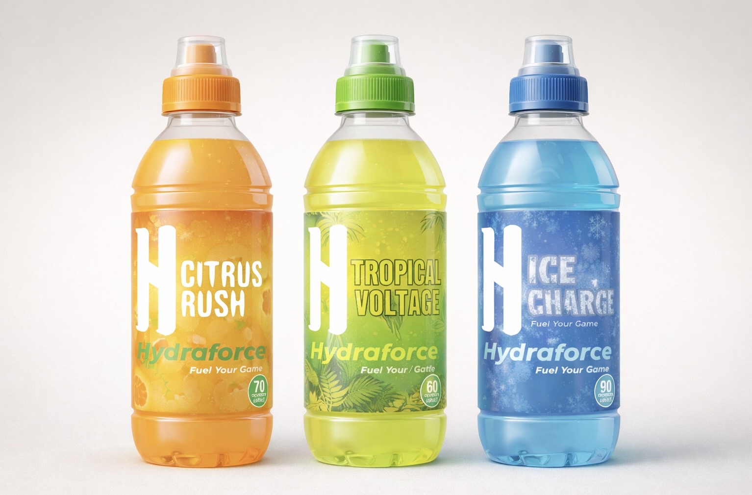 Hydraforce PRO bottle lineup mockup