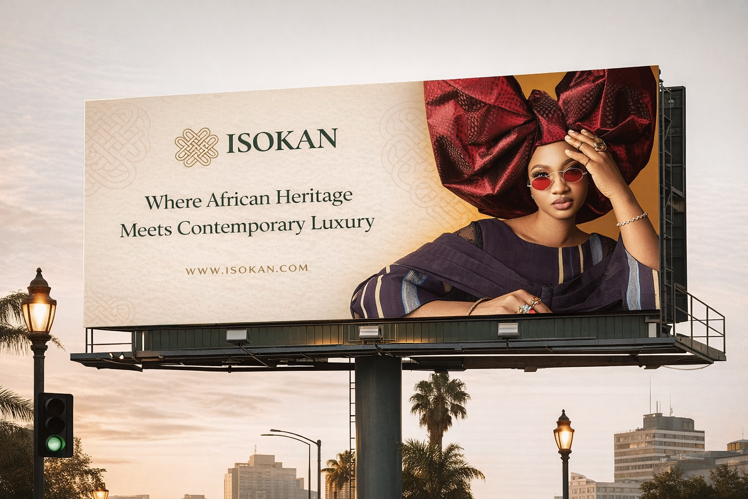 Isokan billboard or campaign mockup