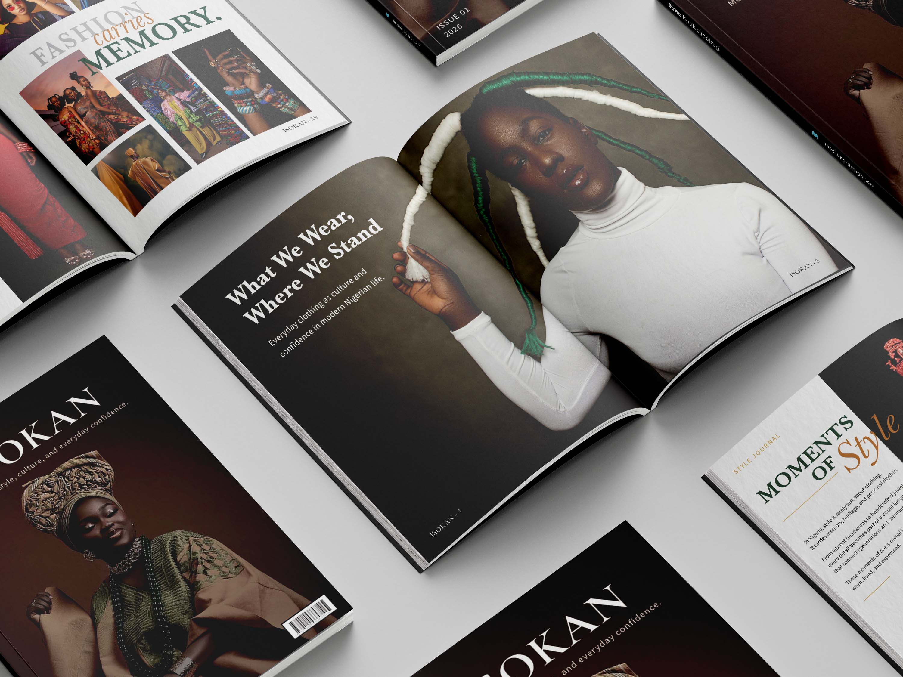 Isokan open zine mockup