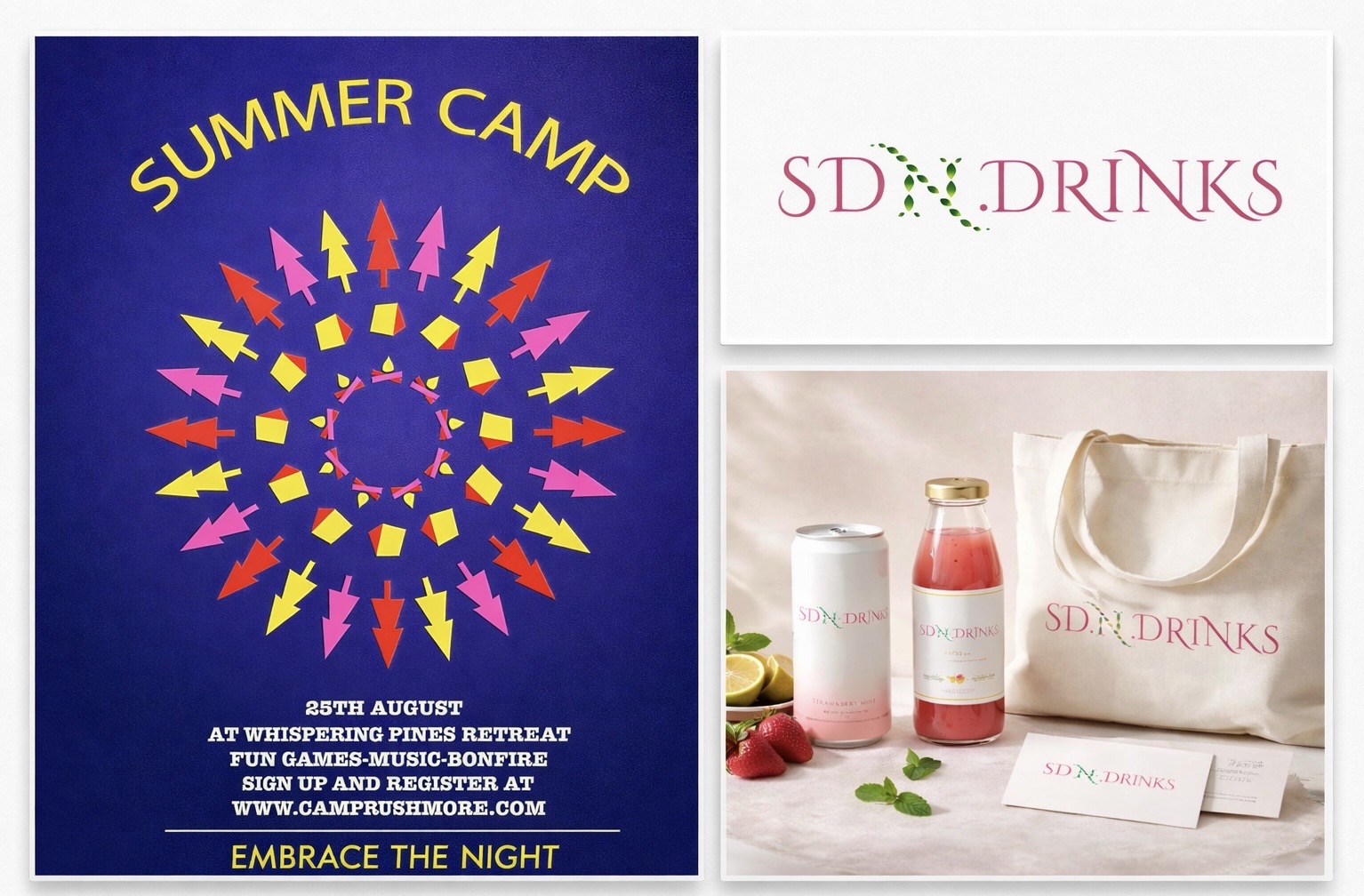 Collection of posters, logos, and explorations by Ayotayo Samuel Olowoyo