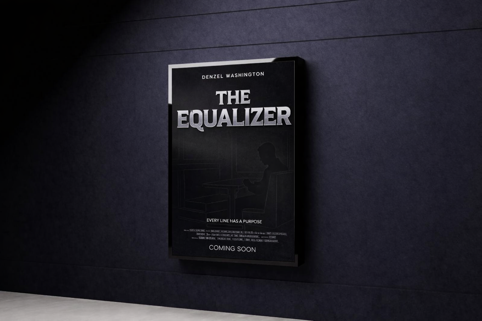 The Equalizer typography poster design