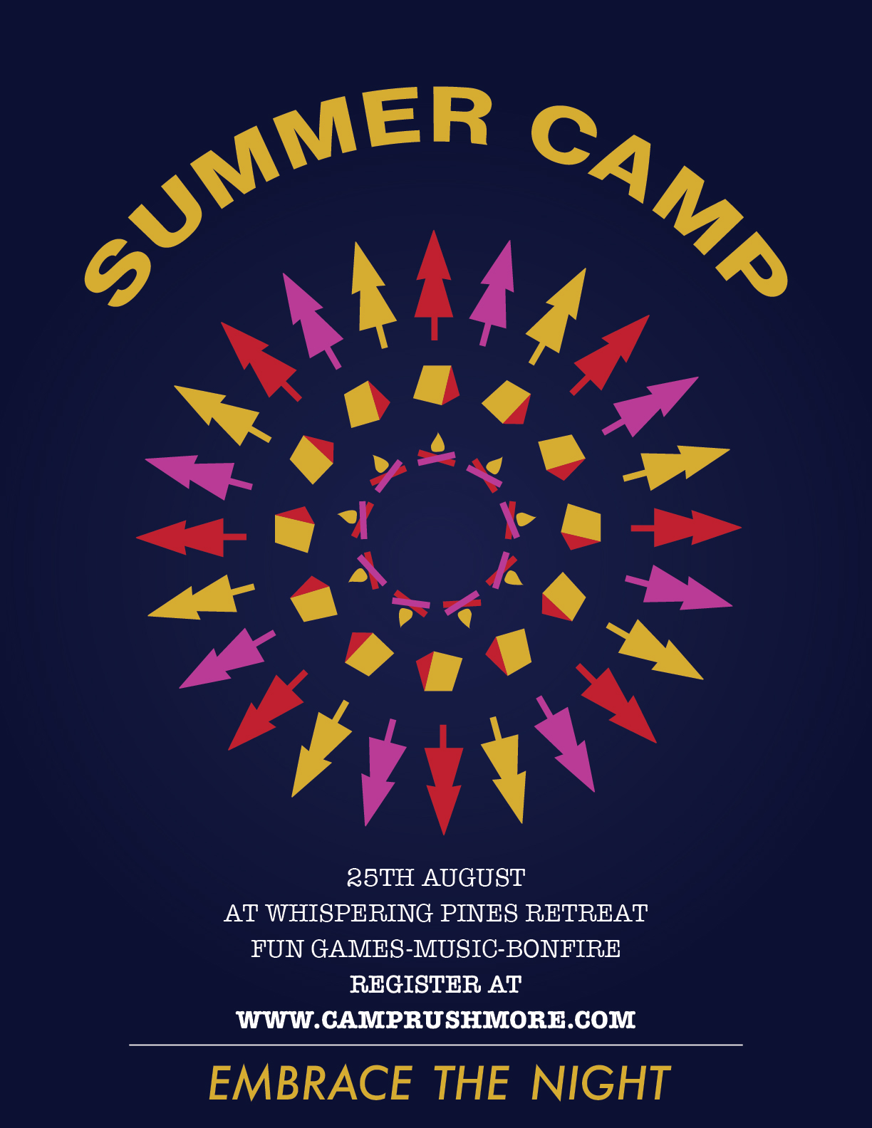 Summer Camp poster design